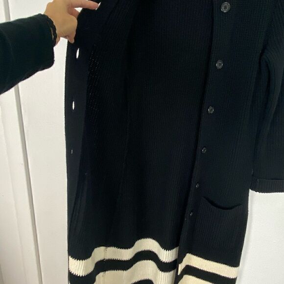 Lauren Ralph Lauren Duster Cardigan Long Line Coastal Grandma Old Money Small P - Picture 8 of 14